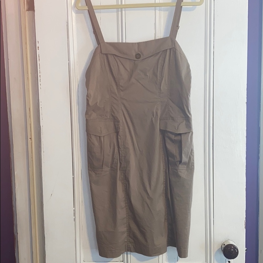 Bcbg khaki dress